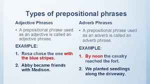 In the examples below, the modified phrases are in purple, the prepositions are green, prepositional phrases have been underlined, and the objects of prepositions (see section 3) are in italics. Prepositional Vs Verbal Phrases Phrases A Phrase Is