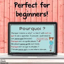 teaching french question words