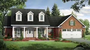 One Story 3 Bed French House Plan With