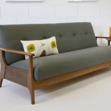 Wood Frame Couch On