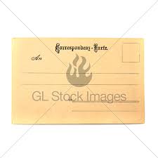 Old Empty Postcard Gl Stock Images