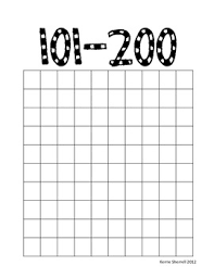 Hundreds Chart 1 1000 Booklet