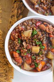 slow cooker lentil soup the roasted root