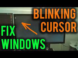 windows repair black screen blinking