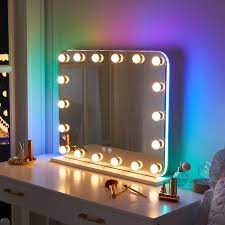 luxfurni hollywood makeup mirror with