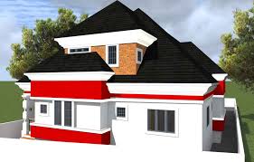 House Plan Drawing 6 Bedroom Bungalow