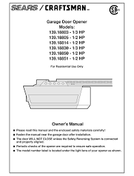 crafstman 139 18803 owner s manual pdf