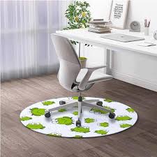 round chair mat for carpet frog thick
