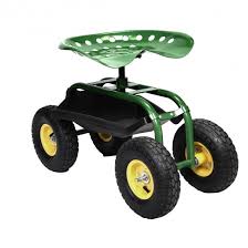 green garden cart with heavy duty tool