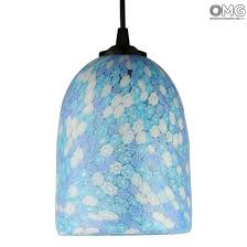Hanging Lamp Millefiori Light Blue