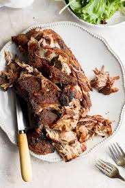 I roasted an 8 lb pork shoulder roast fat side down for 12 hours and it only reached 181. Slow Roasted Pork Shoulder Best Pork Shoulder Recipe Fit Foodie Finds