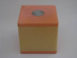 50s 60s uk mod plastic cube vanity