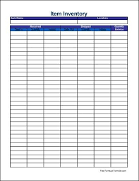 Free Printable Inventory Sheets Here Is A Preview Of The