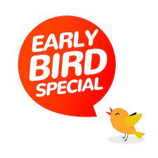 Premium Vector | Early bird discount vector special offer sale icon. early  bird icon cartoon promo sign banner.