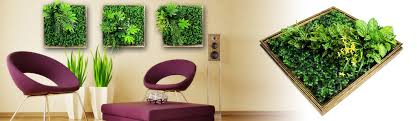 artificial plants frame wall art 3d