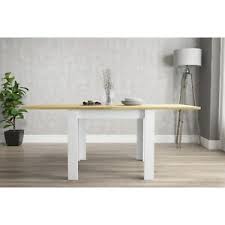 Inglesina dining table chair plus tray, cream. New Town Farmhouse Flip Top Cream Oak Dining Table Seats 4 5056096014358 Ebay