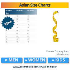 asian size to us size conversion