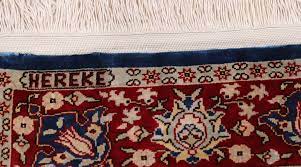 3ft by 2ft hereke rug antique silk