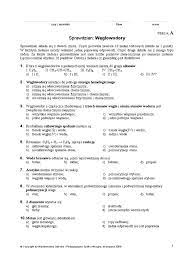 Test Ciekawa Chemia III Wglowodory Grupa A PDF | PDF