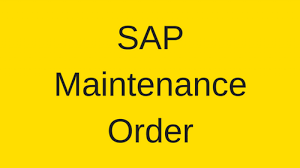 Sap Maintenance Order Tutorial Free Sap Pm Training