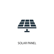 Solar Panel Icon Simple Element