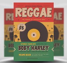 Retro Reggae Music Party Flyer Template Flyerheroes