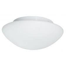 Opal Dome Small Flush Bathroom Ceiling Light