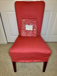 Pottery Barn Red Chair Slipcovers For