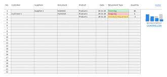 warehouse inventory control free excel