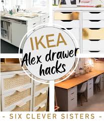 ikea alex drawer desk hacks six