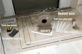 how to install a heated tile floor