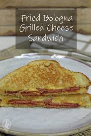 fried bologna grilled cheese sandwich