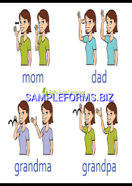 Baby Sign Language Chart Templates Samples Forms
