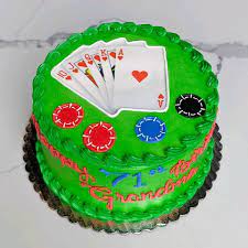 Poker Cake By Frostings Bake Shop Poker Cake Cake Design Casino Cakes gambar png