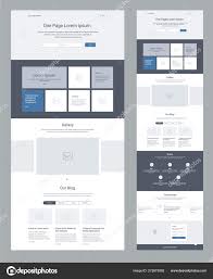 One Page Website Design Template Business Landing Page