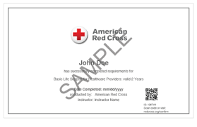 Maybe you would like to learn more about one of these? American Red Cross Bls With Online Ecard La Training Solutions
