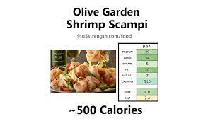 how many calories in olive garden