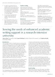 pdf sowing the seeds of enhanced academic writing support in a pdf sowing the seeds of enhanced academic writing support in a research intensive university