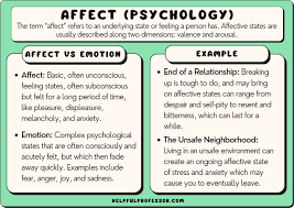 affect psychology 15 exles and