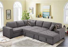 thsuper sectional sleeper sofa bed with