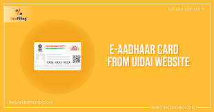 e aadhar card from uidai