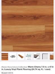 warm cherry luxury vinyl plank flooring