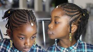 kids cornrows natural hairstyle