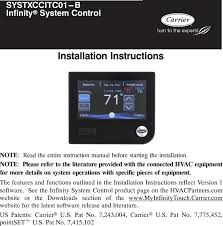 Here we're going to learn how to set a schedule. Ccitc01b Carrier Infinity System Control User Manual Systxccitc 01si United Technologies Electronic Controls
