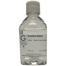 sterile distilled water deionized water
