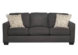transitional microfiber queen sofa