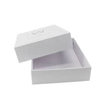 white rigid cardboard box gift box