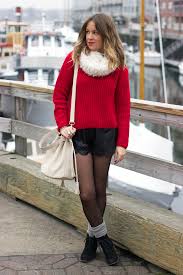 Image result for woman wearing shorts in winter