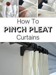 how to pinch pleat curtains the