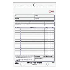 Form Carbonless Purchase Order Book